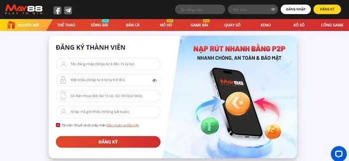 Cá cược trách nhiệm được MAY88 quy định cho thành viên